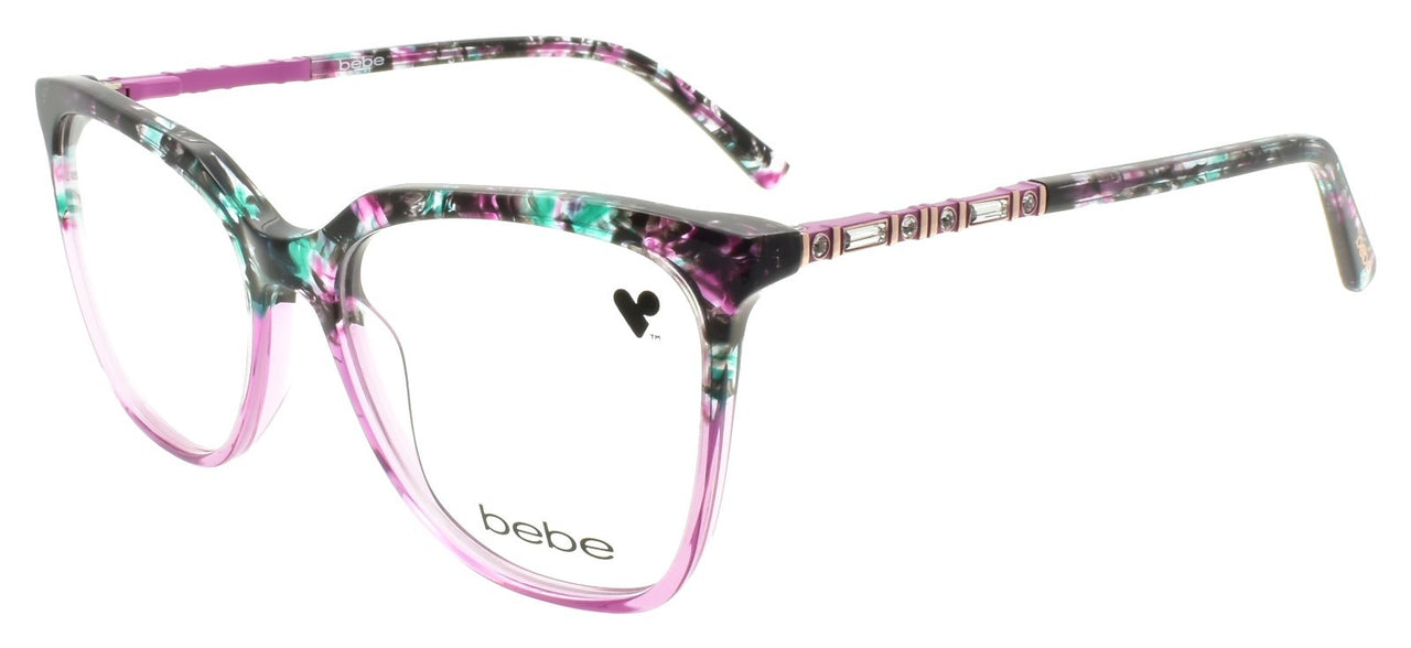Bebe BB5191 500 Women's Eyeglasses Frames 54-17-135 Fuchsia Gradient / Stones
