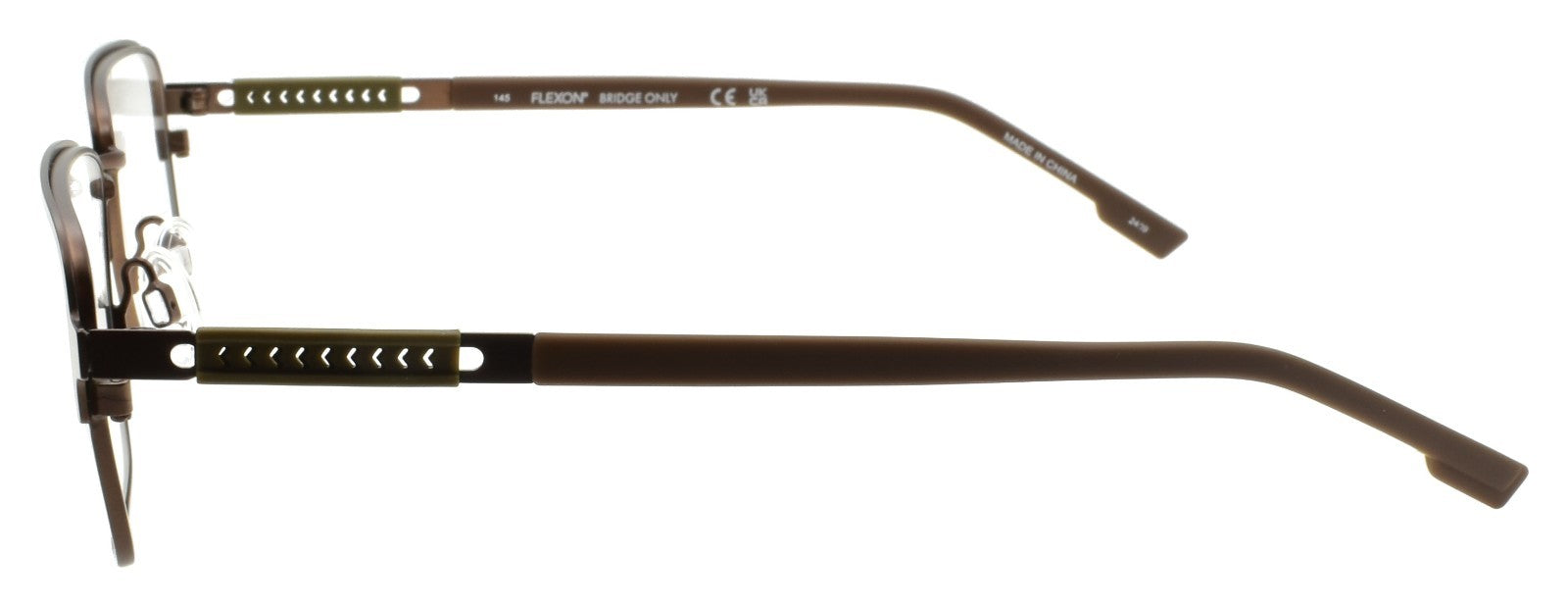 Flexon E1155 206 Men's Eyeglasses Matte Coffee Brown 54-17-145 Flexible Titanium2