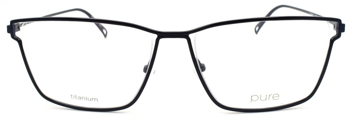 Airlock Pure 4000 412 Men's Eyeglasses Frames Titanium 58-17-140 Navy Blue