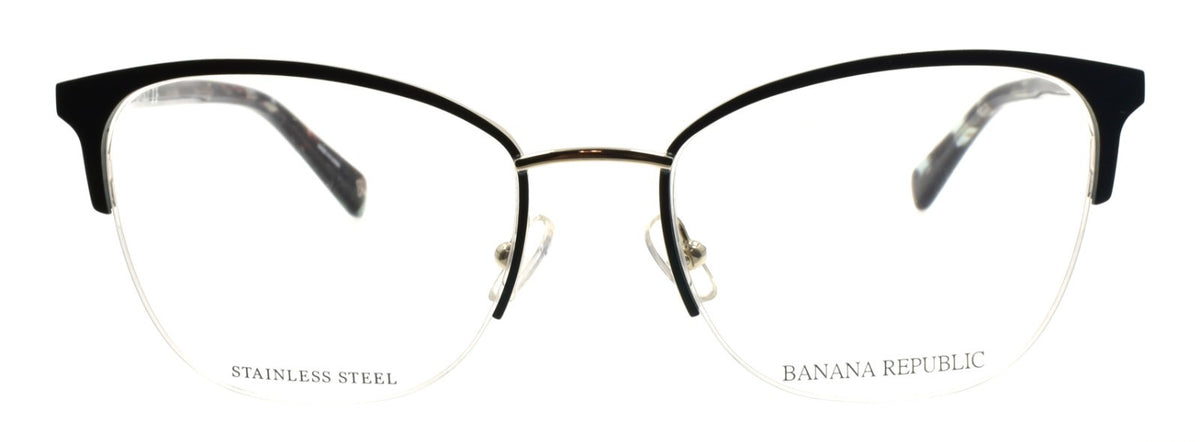 Banana Republic BR223 5F6 Women's Eyeglasses Half-rim 52-18-140 Teal / Gold