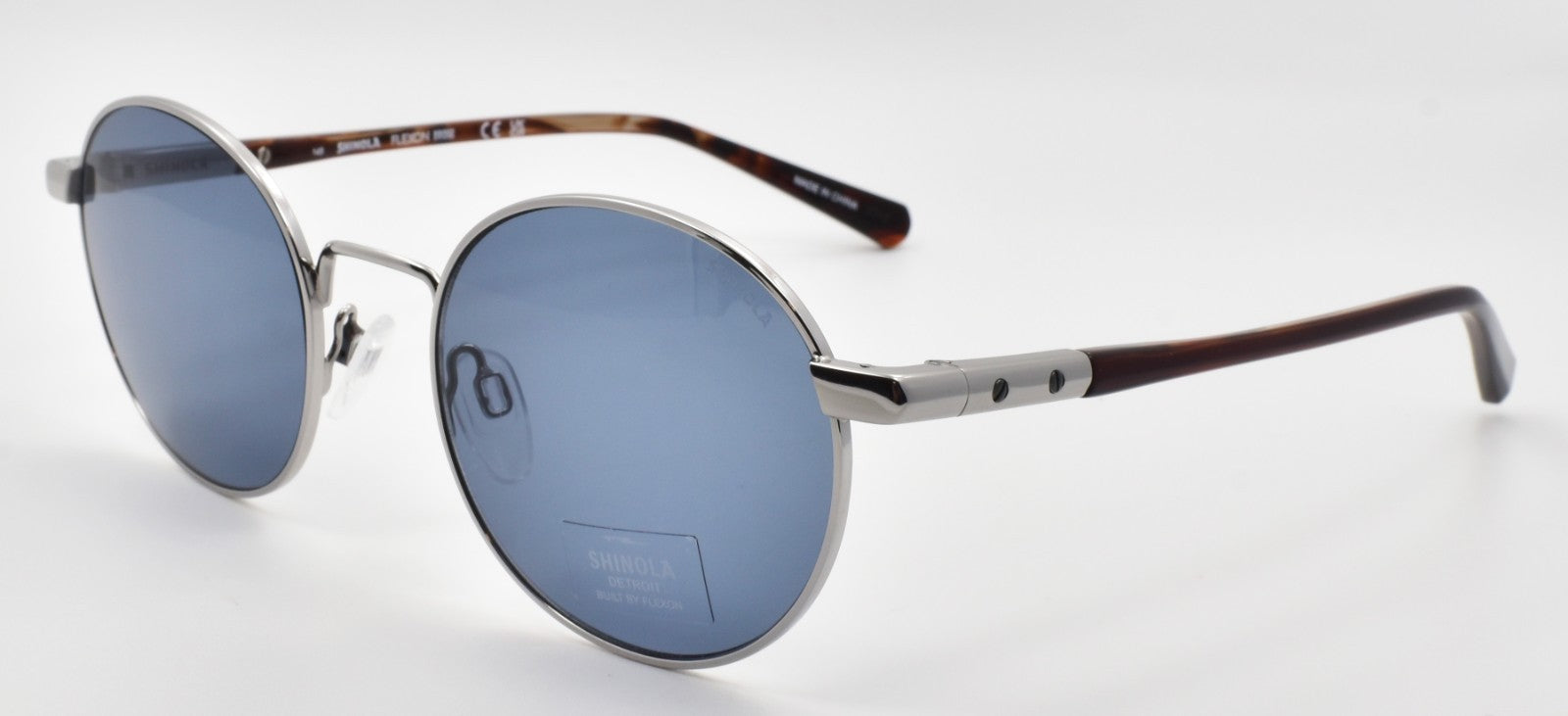 Shinola by Flexon SH2301S 045 Sunglasses 51-21-145 Shiny Silver / Gray0