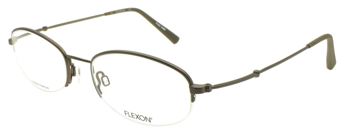 Flexon H6030 032 Men's Glasses Frames Half-rim Stone Gray 52-19-145 Titanium