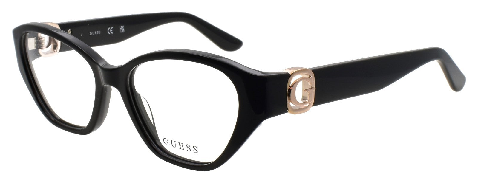 GUESS GU50119 001 Women's Eyeglasses Frames 51-16-140 Black / Gold0
