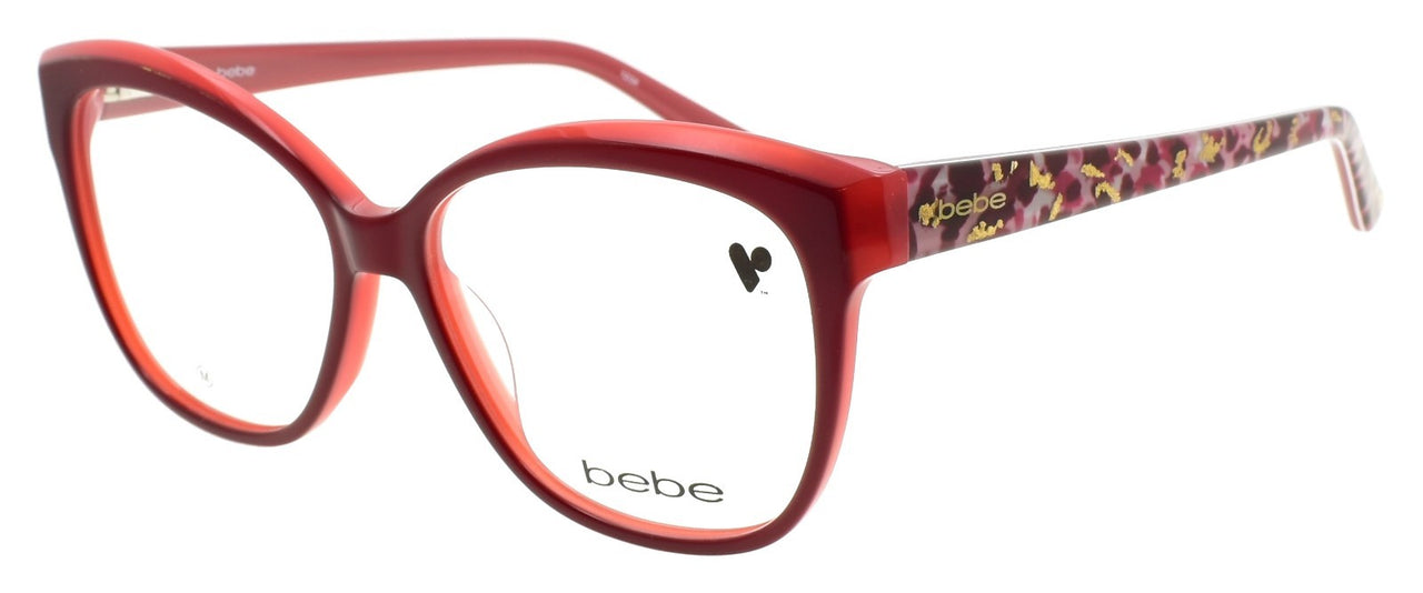 Bebe BB5214 603 Women's Eyeglasses Frames Acetate 54-14-135 Ruby Red