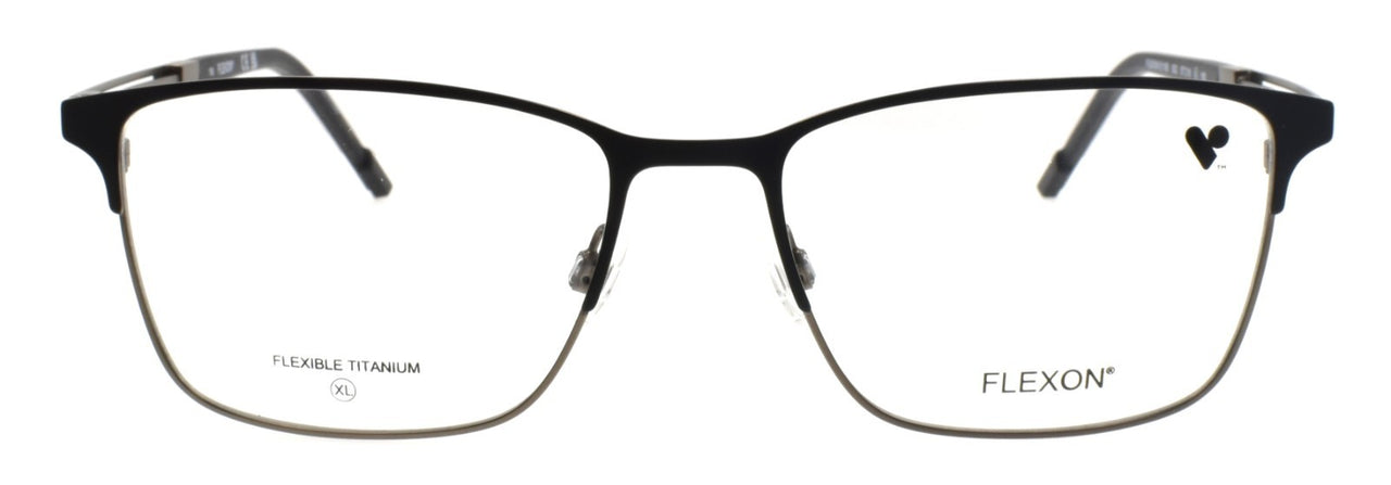 Flexon E1160 002 XL Men's Eyeglasses Matte Black 57-18-150 Flexible Titanium