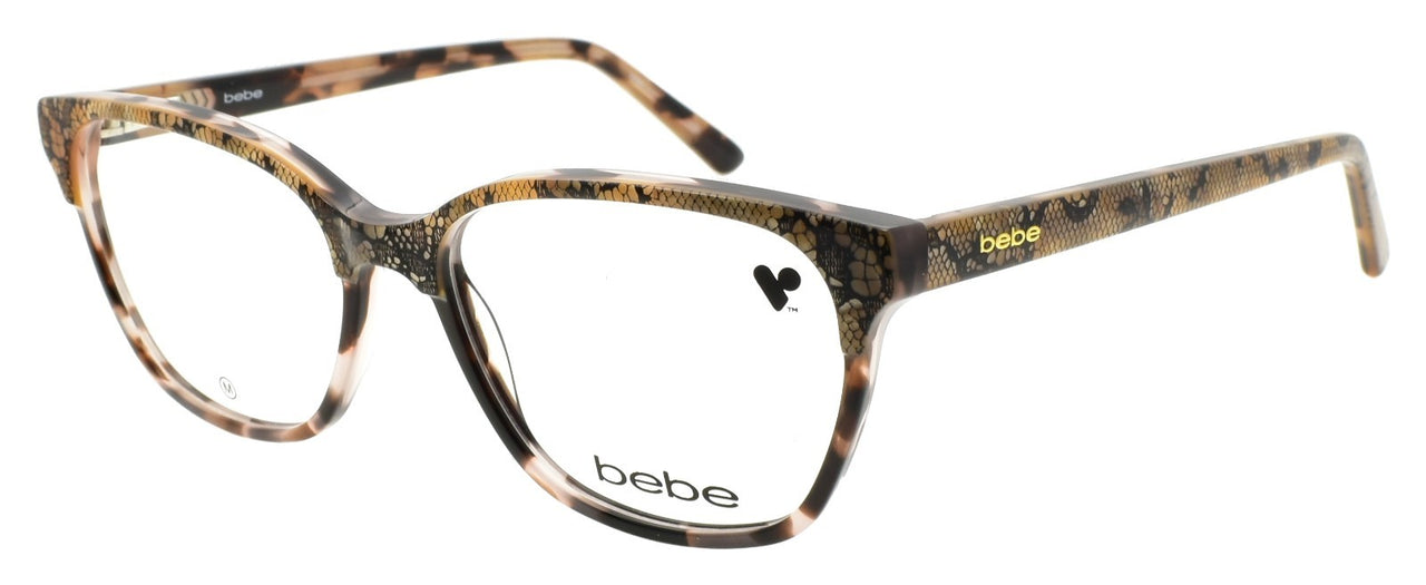 Bebe BB5220 200 Women's Eyeglasses Frames Acetate 55-16-140 Topaz Brown Lace