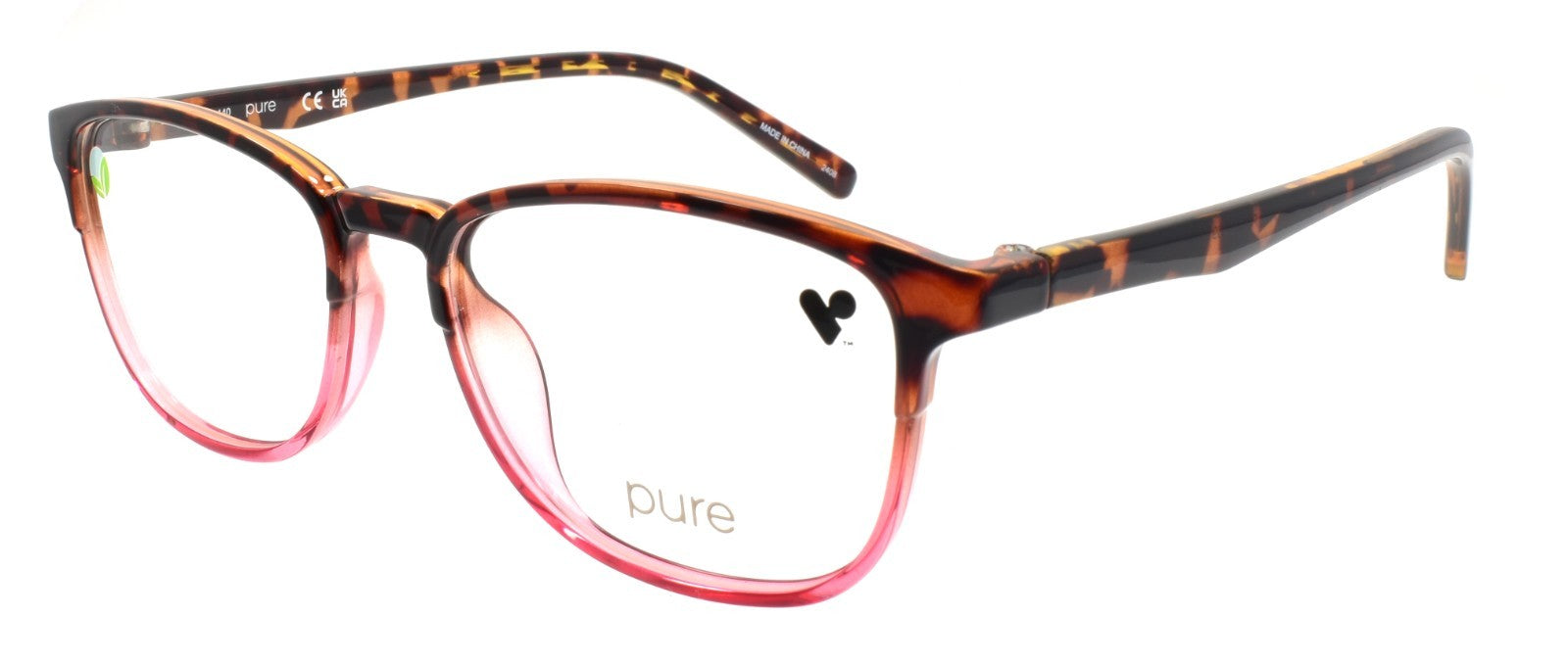 Airlock Pure P-3021 691 Women's Eyeglasses Frames 52-16-140 Tortoise / Pink0