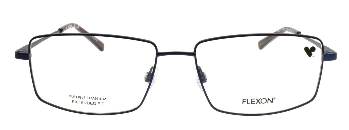 Flexon H6069 N 410 XL Men's Eyeglasses 57-17-150 Matte Navy Flexible Titanium