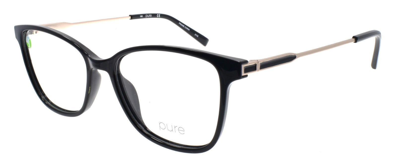 Airlock P-3019 001 Pure Women's Eyeglasses Frames 52-16-140 Black0