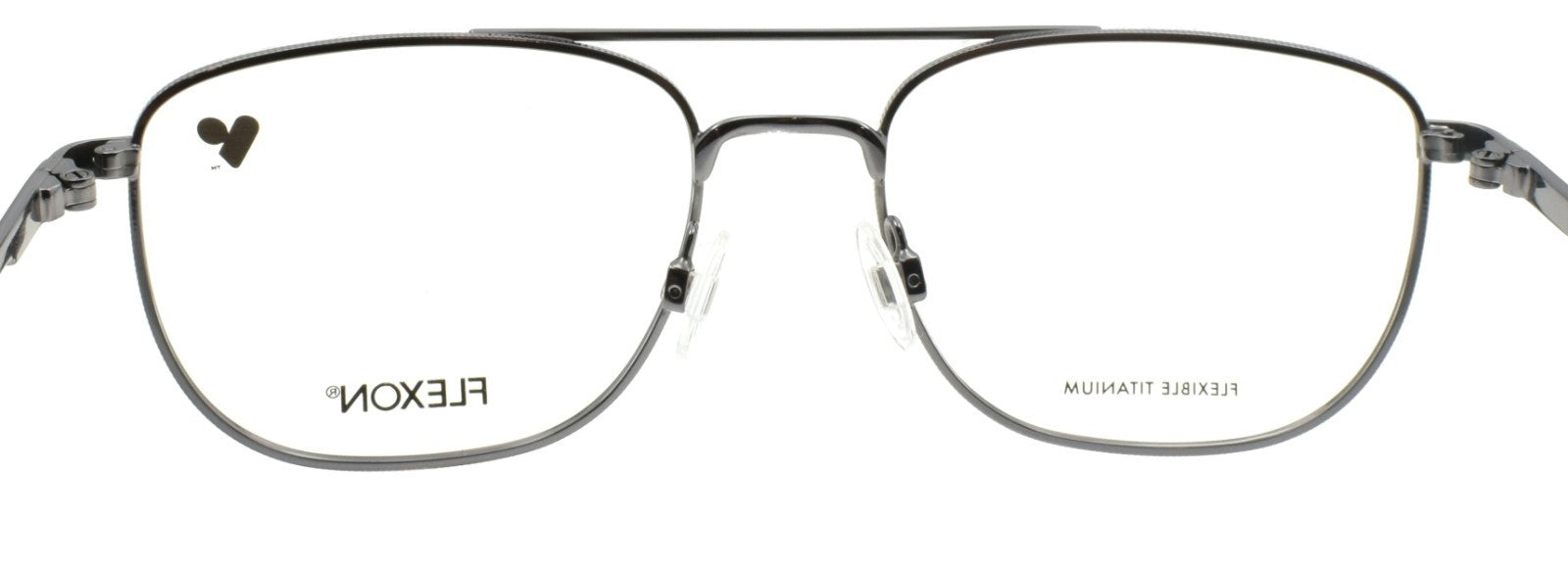 Flexon H6072 N 070 Men's Glasses Aviator 52-17-145 Gunmetal Flexible Titanium3