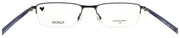 Flexon E1146 073 Men's Glasses Half-rim Satin Gunmetal 54-18-145 Flex Titanium3