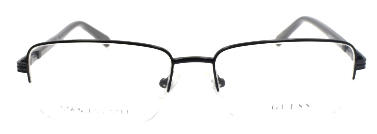 GUESS GU50044 001 Men's Half-Rim Eyeglasses Frames 57-17-145 Black