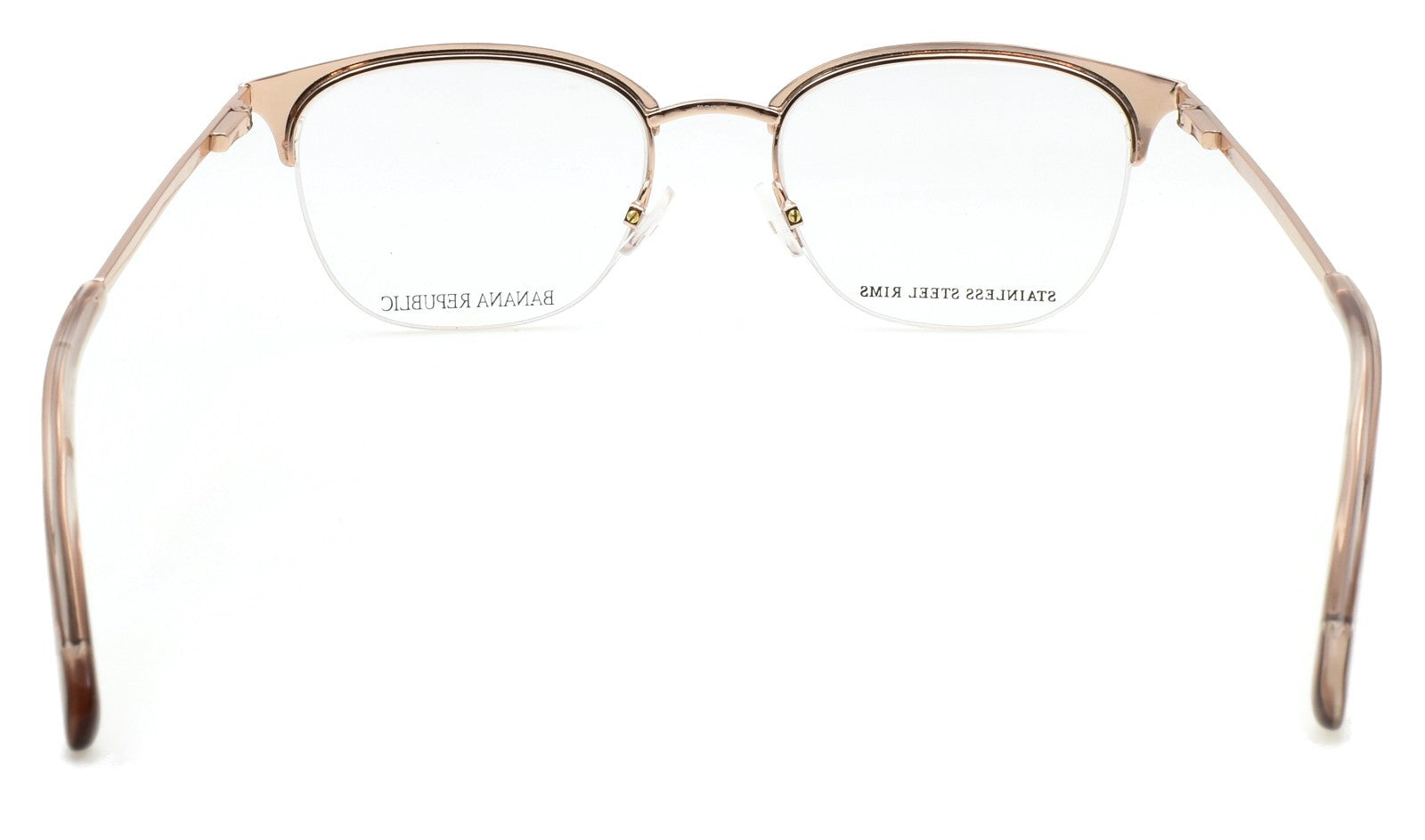 Banana Republic BR229 09Q Women's Eyeglasses Frames Half-rim 50-19-135 Brown3