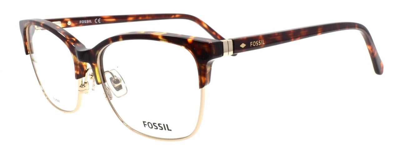 Fossil FOS 7107 086 Women's Eyeglasses Frames 53-15-140 Havana Brown