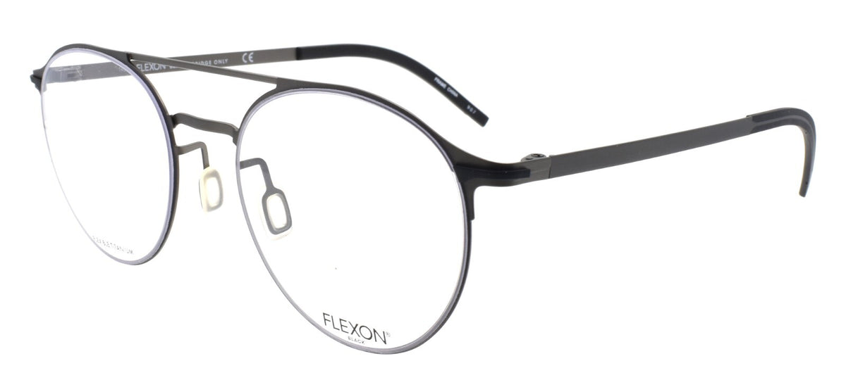 Flexon B2003 033 Men's Glasses Aviator 52-20-145 Gunmetal Flexible Titanium