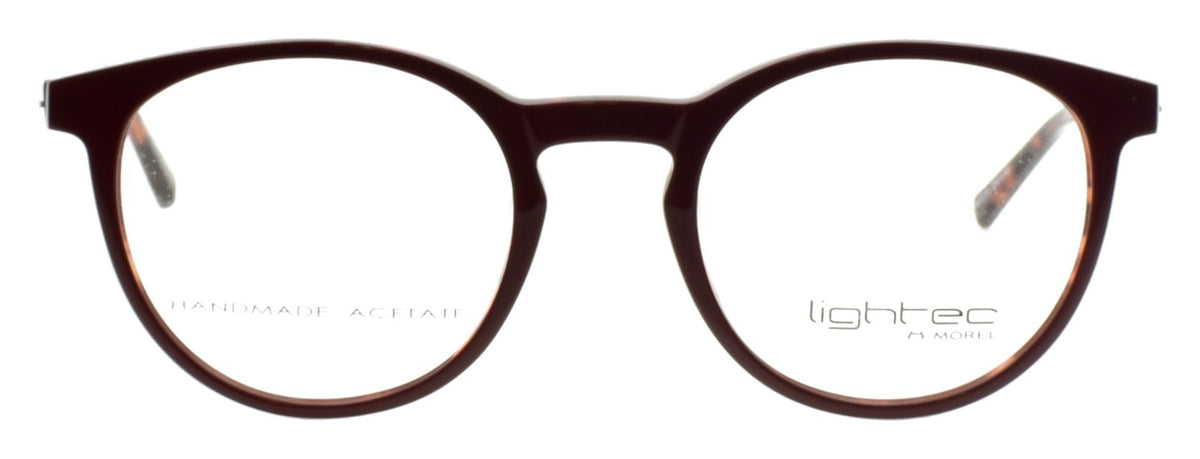 LIGHTEC 30008L RT40 Morel Men's Eyeglasses Frames 47-20-135 Dark Red