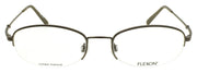 Flexon H6030 032 Men's Glasses Frames Half-rim Stone Gray 52-19-145 Titanium1