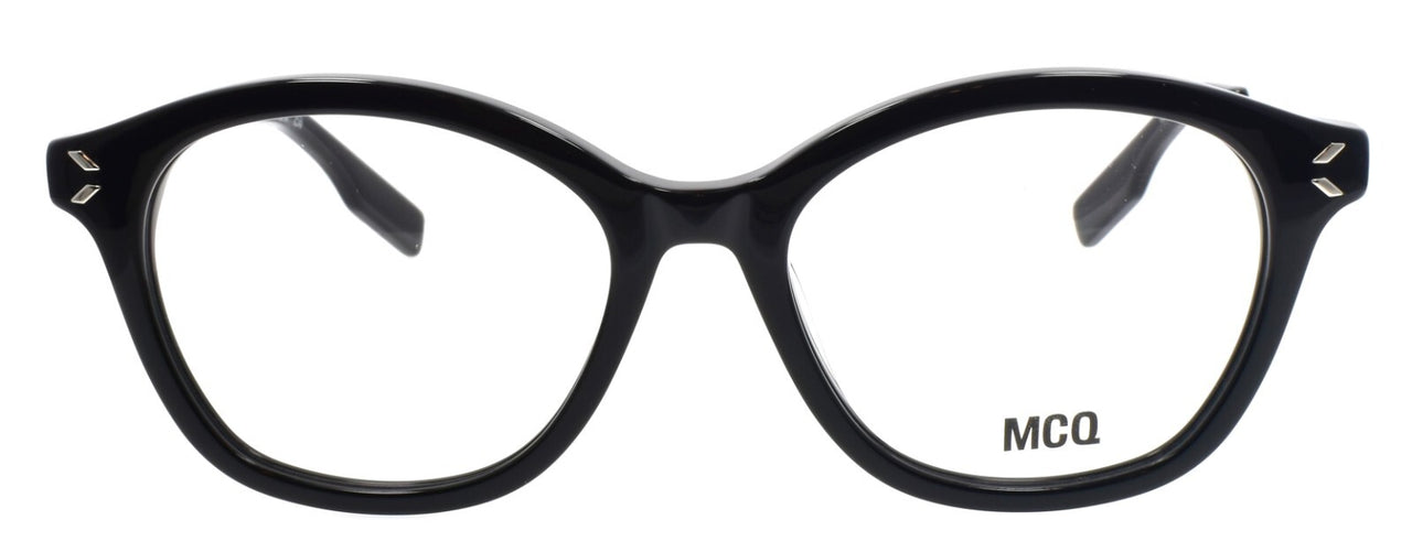 McQ Alexander McQueen MQ0391O 001 Women's Eyeglasses 51-17-135 Black  / Silver
