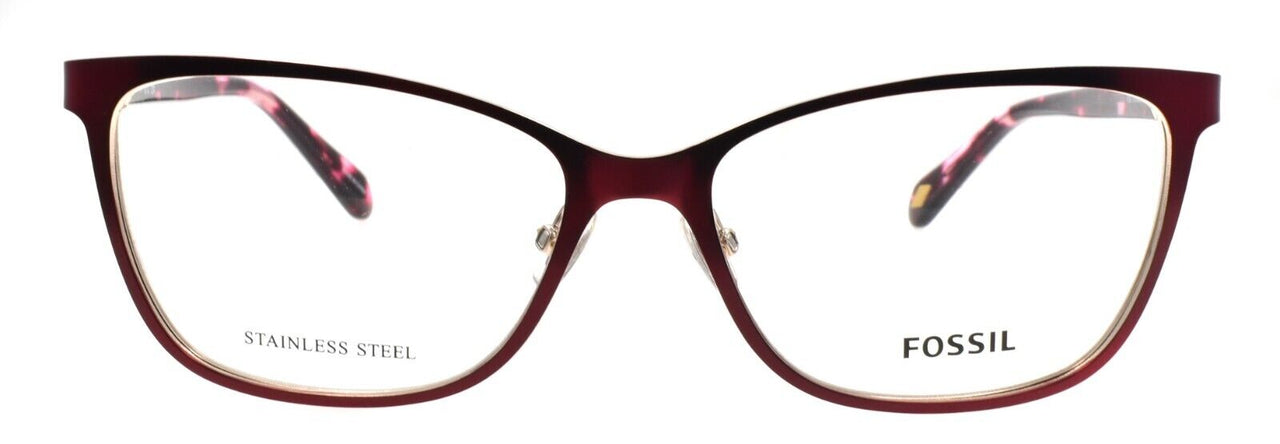 Fossil FOS 7157/G LHF Women's Eyeglasses Frames 55-16-140 Burgundy