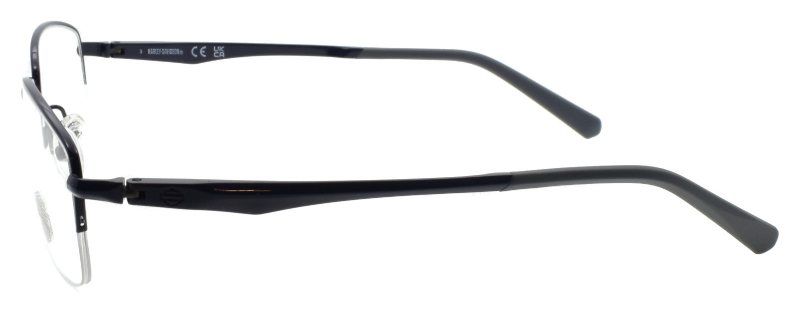 Harley Davidson HD50063 091 Men's Eyeglasses Half-rim 57-18-145 Matte Blue2