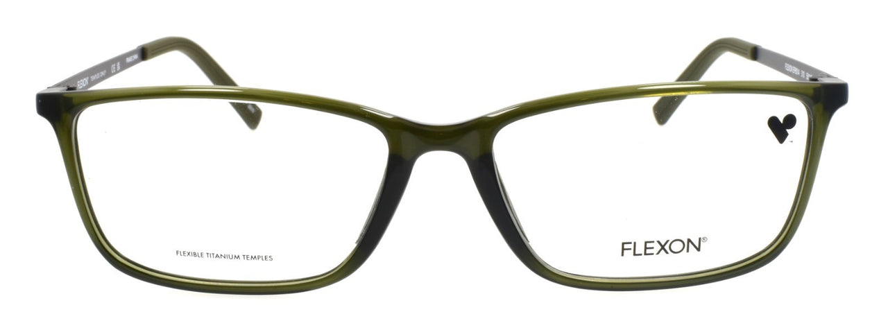 Flexon EP8014 310 Men's Eyeglasses Frames Olive Green 56-16-145 Titanium Temples
