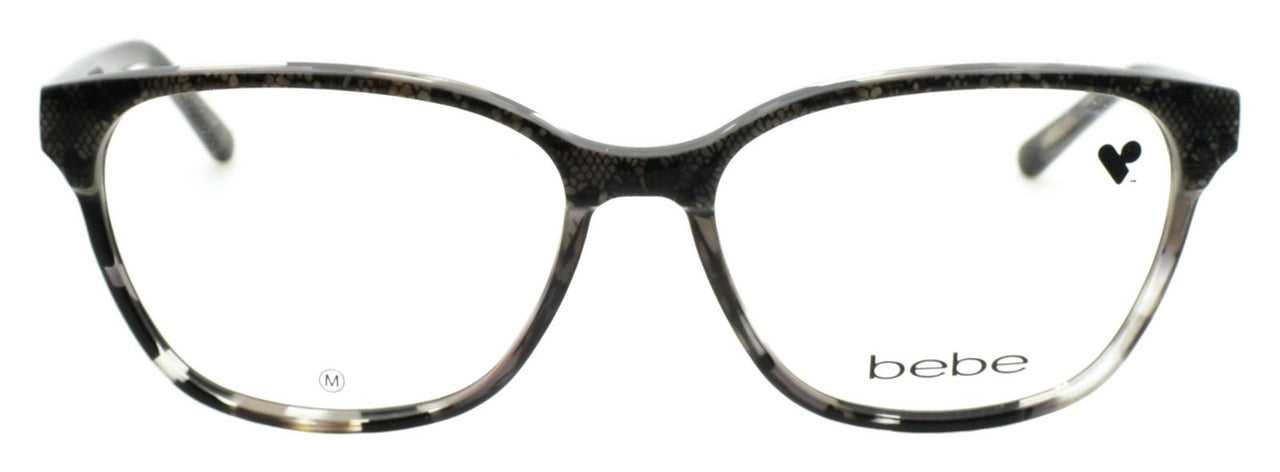 Bebe BB5220 001 Women's Eyeglasses Frames Acetate 55-16-140 Jet Black Lace