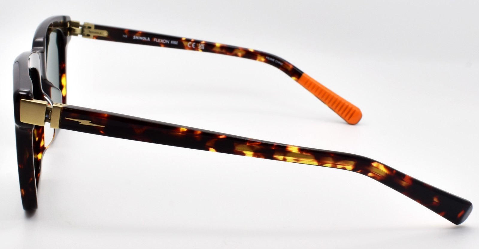 Shinola by Flexon SH1500S 242 Men's Sunglasses 54-21-145 Dark Amber Tortoise2