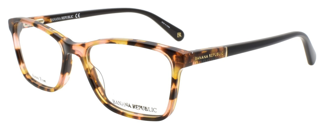Banana Republic BR207 S0R Women's Eyeglasses Frames 50-16-135 Brown Pink Havana