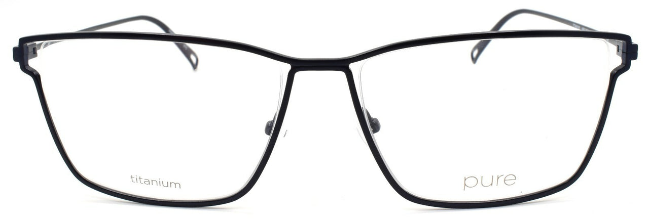 Airlock Pure 4000 412 Men's Eyeglasses Frames Titanium 58-17-140 Navy Blue