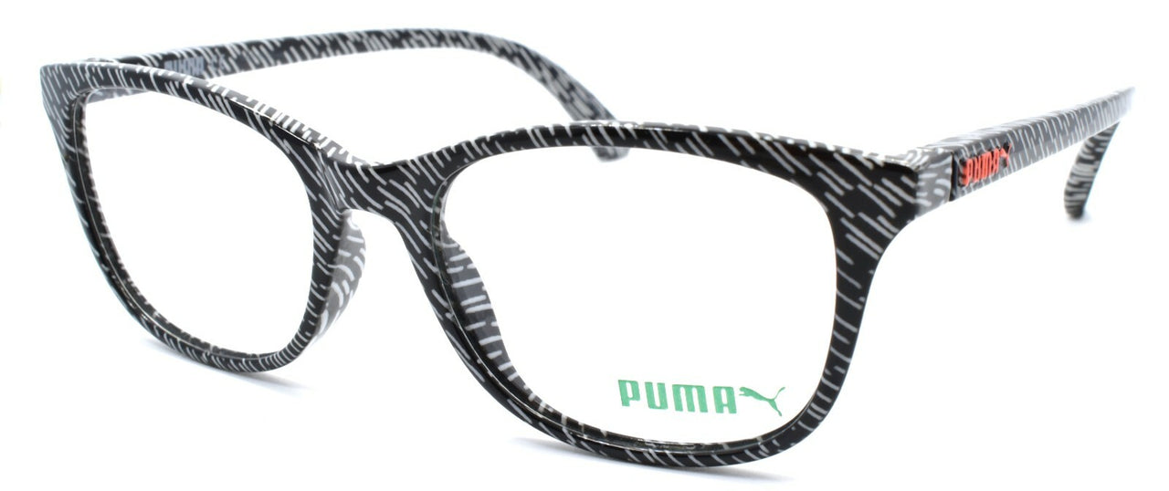 PUMA PU0082 001 Women's Eyeglasses Frames 50-17-145 Black / White