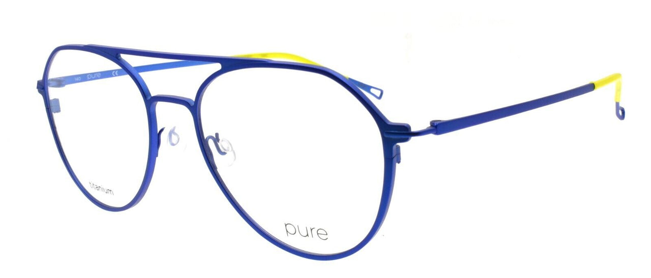 Airlock Pure P-4010 430 Men's Eyeglasses Aviator Titanium 53-18-140 Matte Blue