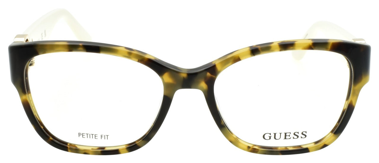 GUESS GU50120 056 Women's Eyeglasses Frames Petite 50-16-140 Yellow Havana