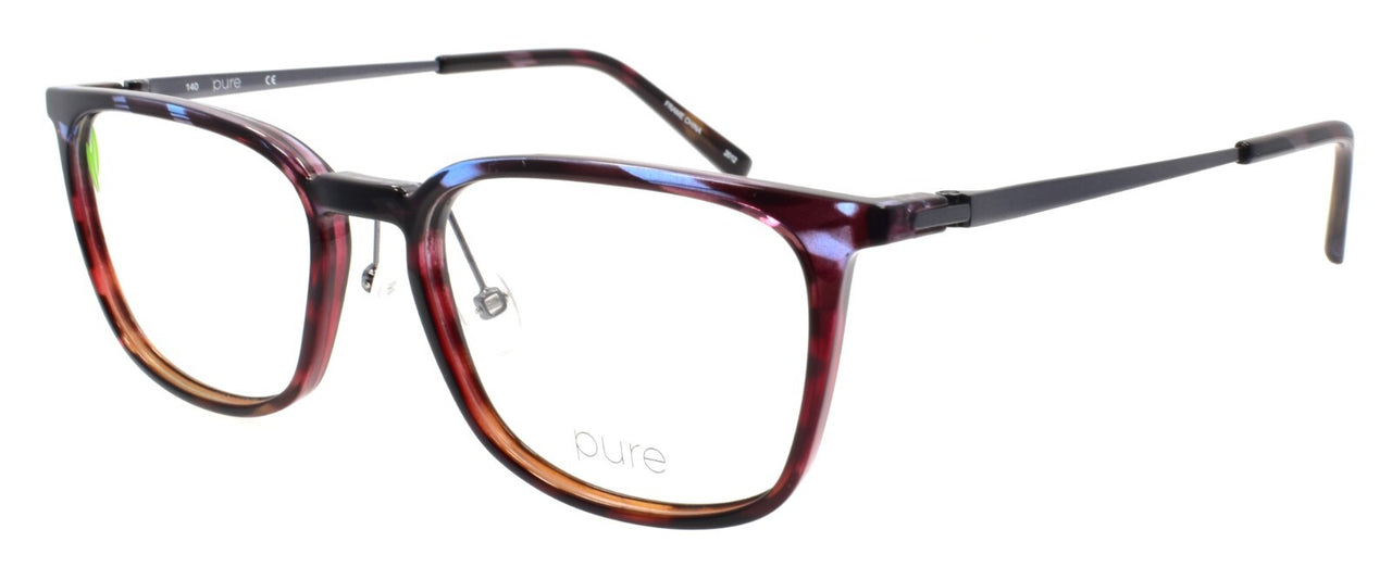 Airlock P-2009 428 Pure Men's Eyeglasses Frames 52-17-140 Navy Eggplant