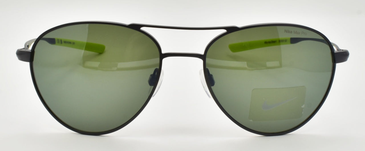 Nike Ace Driver I EV24041 907 Men's Aviator Sunglasses Titanium Gunmetal / Green1