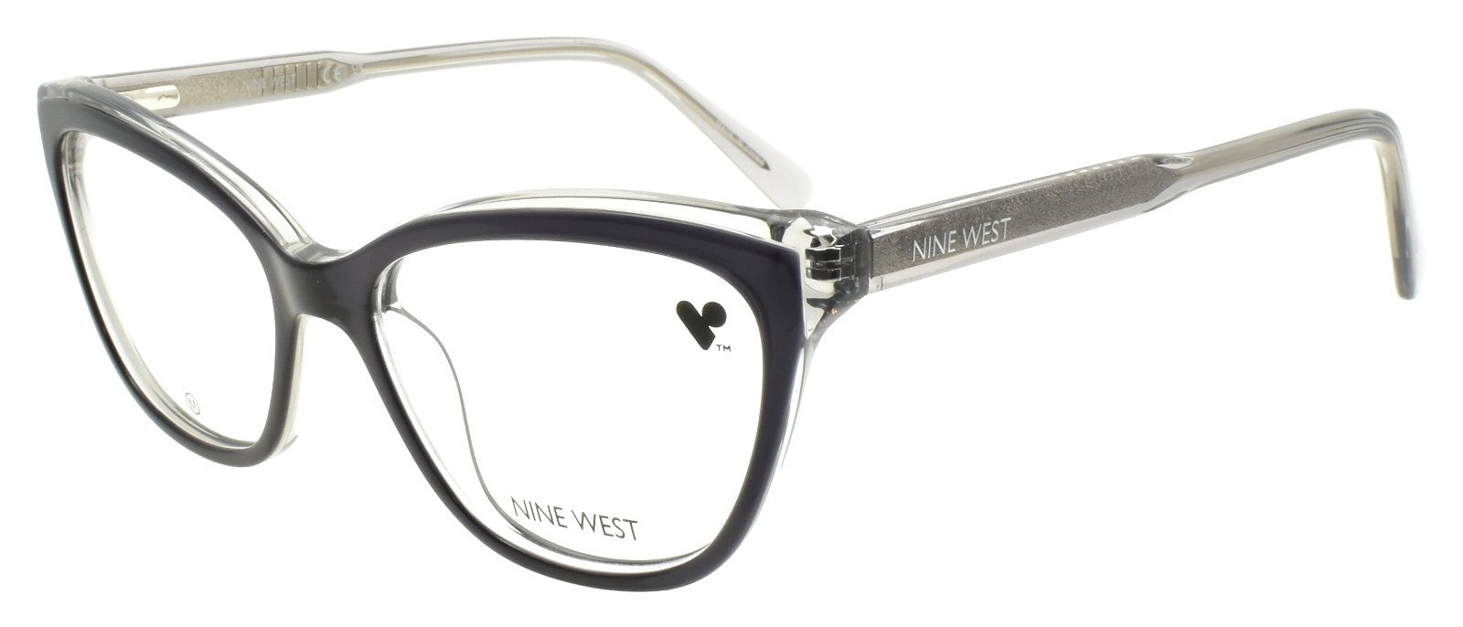 Nine West NW5219 016 Women's Eyeglasses Frames Acetate 52-16-140 Grey / Smoke0