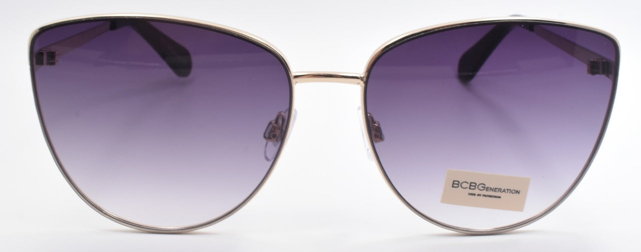 BCBGeneration by Max Azria BG3048 770 Women's Sunglasses Cat Eye Shiny Gold