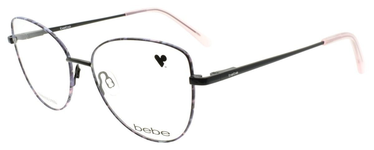 Bebe BB5207 001 Women's Eyeglasses Frames 53-16-140 Jet Floral
