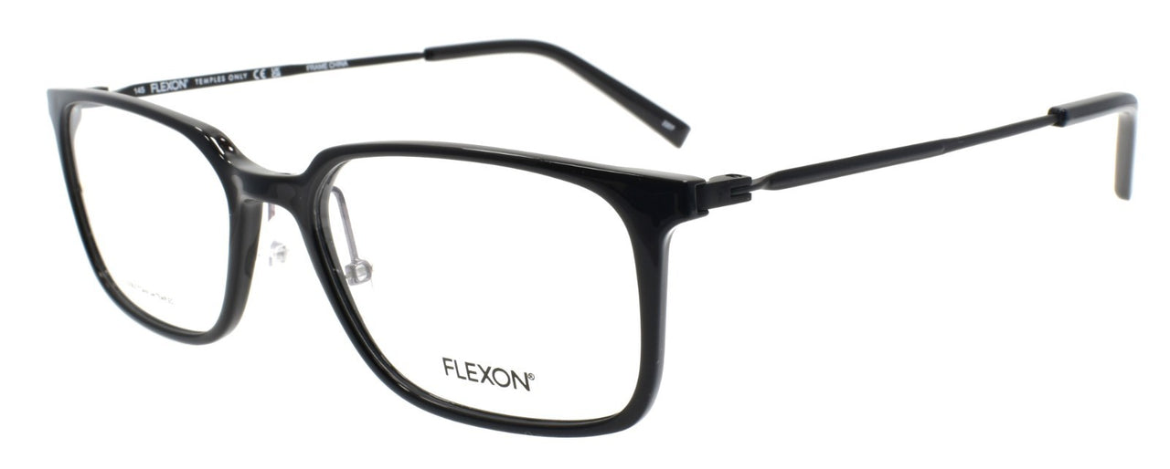 Flexon EP8003 001 Men's Eyeglasses Frames Black 55-18-145 Titanium Temples