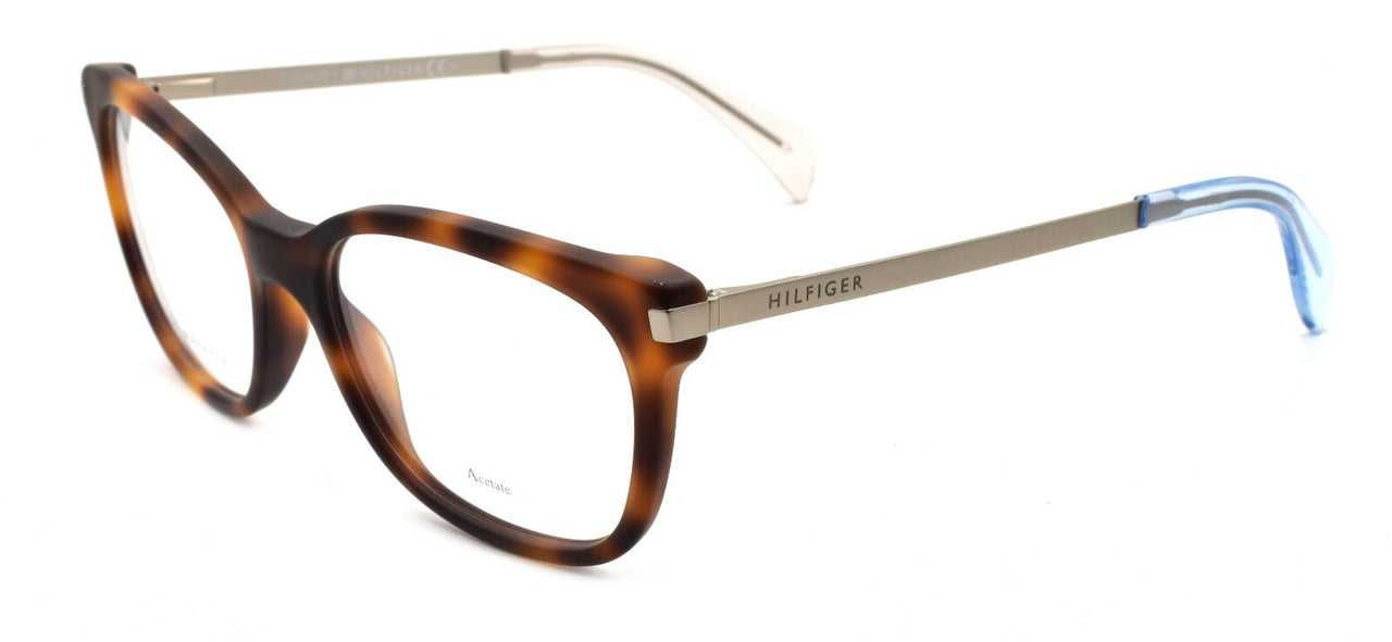 TOMMY HILFIGER TH 1381 QEB Women's Eyeglasses Frames 53-17-140 Havana / Gold