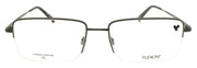 Flexon H6073 070 Men's Glasses Frames Half-rim Satin Gunmetal 59-18-150 Titanium1