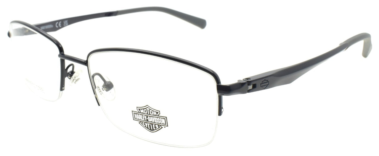 Harley Davidson HD50063 091 Men's Eyeglasses Half-rim 55-18-145 Matte Blue