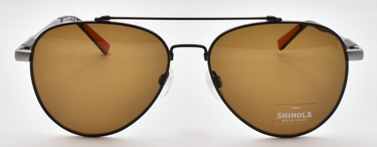 Shinola by Flexon SH2101S 071 Aviator Sunglasses 56-16-145 Satin Gunmetal Silver