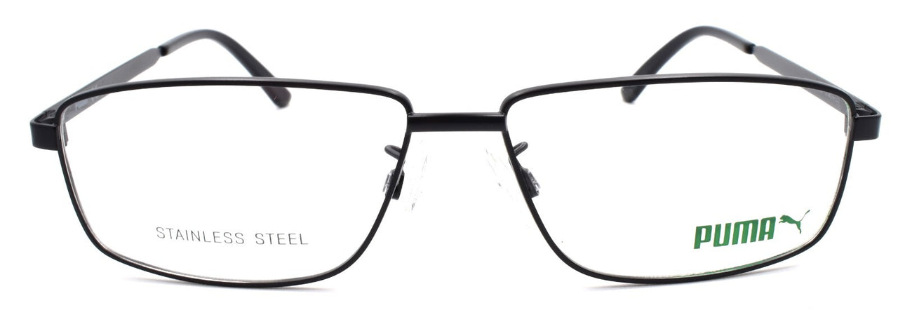 PUMA PE0115O 001 Men's Eyeglasses Frames 57-14-150 Black