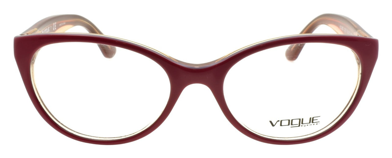Vogue VO 2962 2313 Women's Eyeglasses Frames Cat Eye 51-17-135 Red / Fuchsia