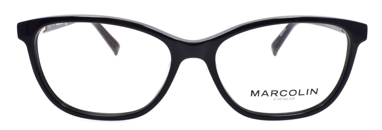 Marcolin MA5030 001 Women's Eyeglasses Frames Cat Eye 53-15-145 Black