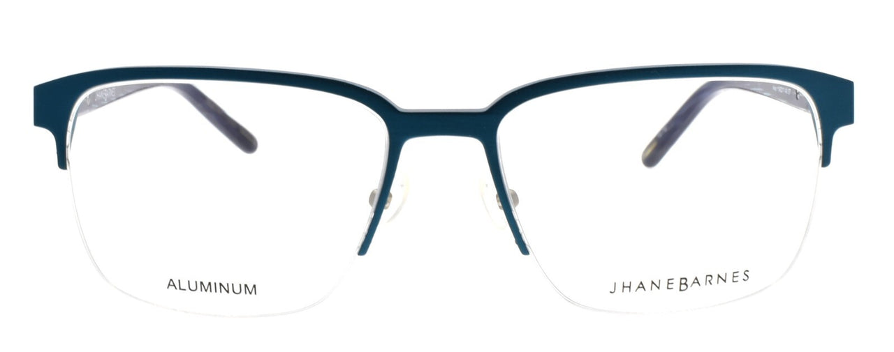 Jhane Barnes Area ST Men's Eyeglasses Frames Half-rim 54-17-140 Teal Aluminum