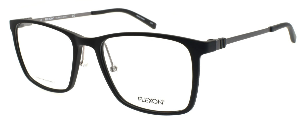 Flexon EP8011 002 Men's Glasses Matte Black 53-18-145 Titanium Arms