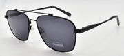 Shinola by Flexon SH2100S 001 Aviator Sunglasses 57-15-145 Satin Black / Gray0