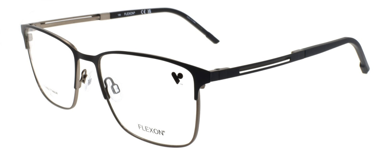 Flexon E1160 002 XL Men's Eyeglasses Matte Black 57-18-150 Flexible Titanium