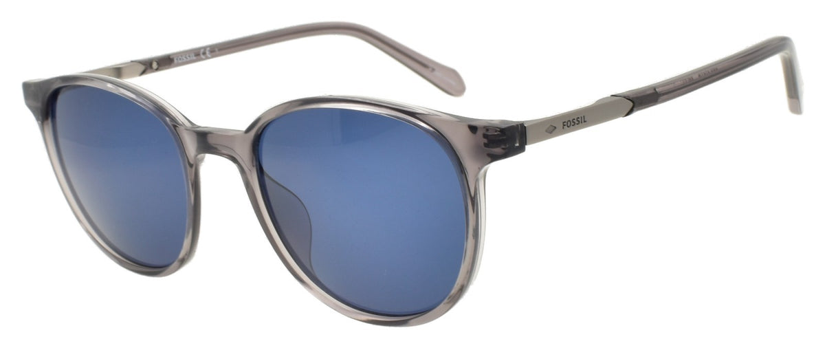 Fossil FOS 3124/S 63M Men's Sunglasses 51-20-145 Gray Crystal / Blue